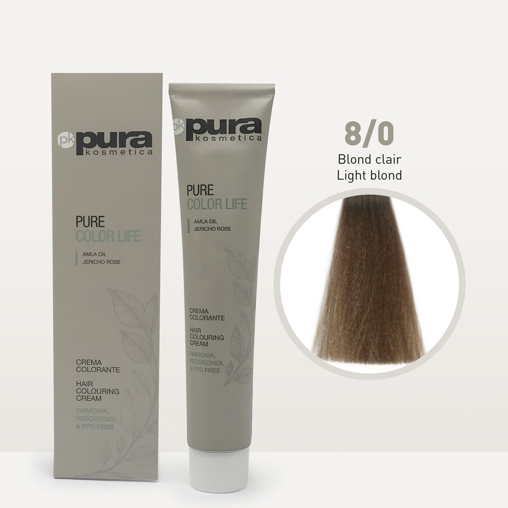 PURE COLOR LIFE 100 ML. 8/0 Blond clair PCCC03100800