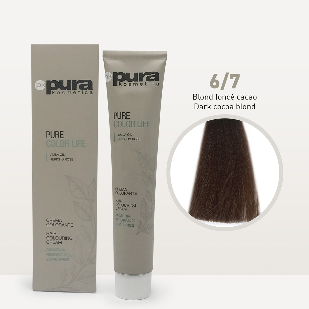 PURE COLOR LIFE 100 ML. 6/7 Blond foncé cacao