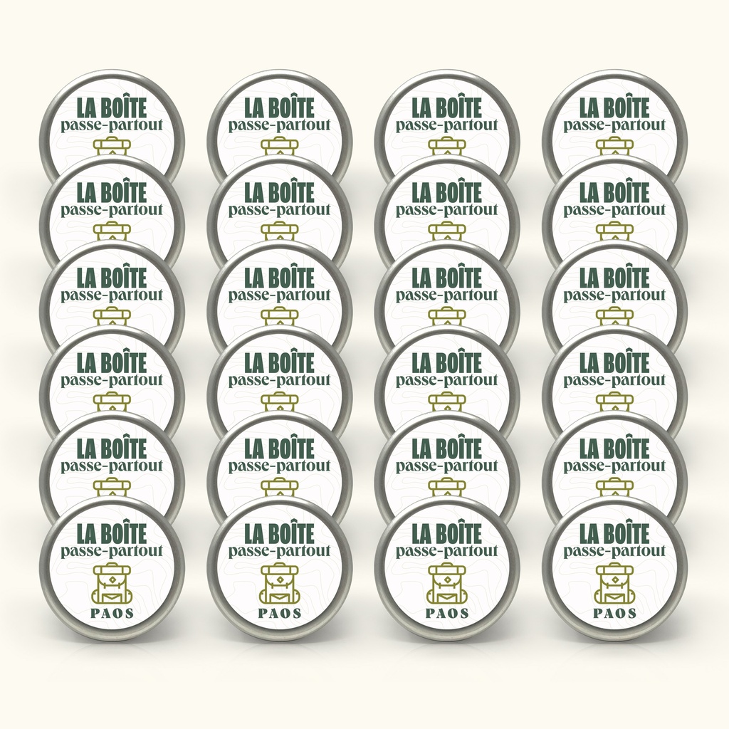 PAOS - La boîte passe-partout - kit de 24 boîtes (vides)