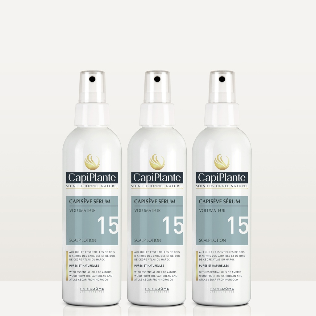 CAPIPLANTE™ Capisève sérum volumateur N°15 250ml - kit de 3