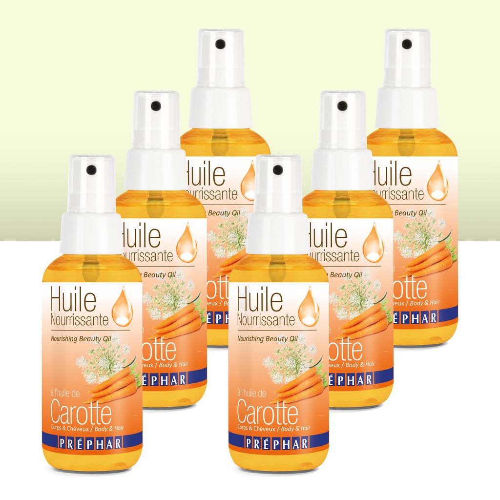 PRÉPHAR™ Huile nourrissante à l'huile de carotte 100 ml - kit de 6