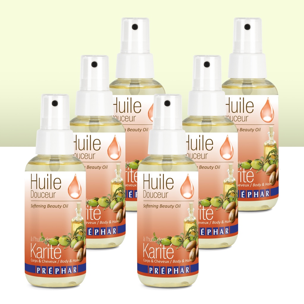 PRÉPHAR™ Huile douceur à l'huile de karité 100 ml - kit de 6 