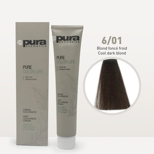 [4CP00210] PURE COLOR LIFE 100 ML. 6/01 Blond foncé froid