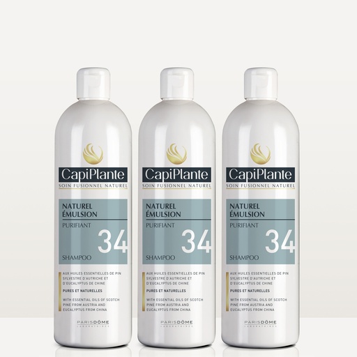 [4CP00334] CAPIPLANTE™ Naturel émulsion purifiant N°34 500ml - kit de 3