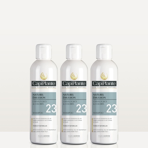 [4CP00336] CAPIPLANTE™ Naturel émulsion cheveux secs N°23 250ml - kit de 3