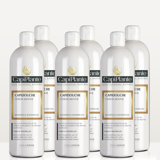 [4CP00409] CAPIPLANTE™ Capidouche citron menthe 500ml - kit de 6