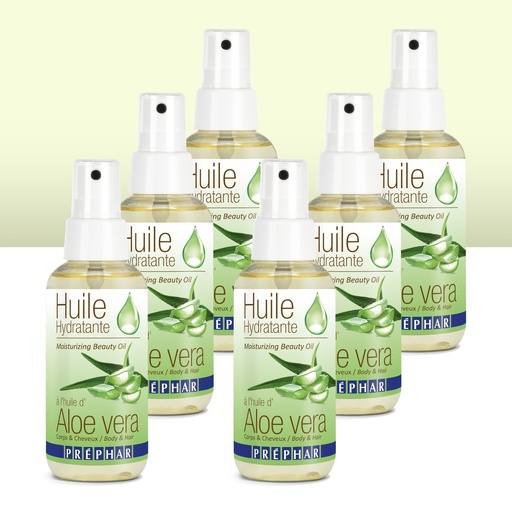 [4PH00019] PRÉPHAR™ Huile hydratante à l'huile d'aloe vera 100 ml - kit de 6