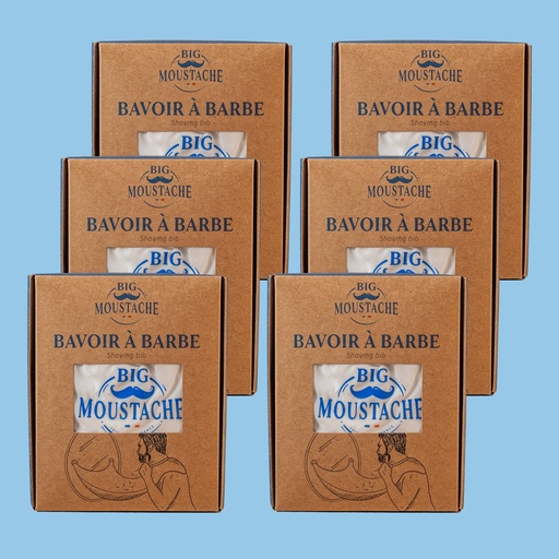 [4BM00501] Big Moustache® bavoir à barbe - kit de 6